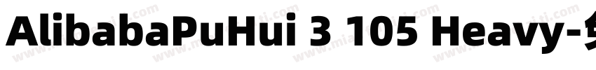 AlibabaPuHui 3 105 Heavy字体转换
